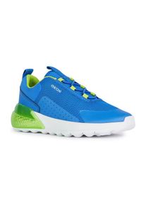 Geox Kinder Slip-On Sneaker "J ACTIVART ILLUMINUS", Gr. 24, blau, Textil, Synthetik, kontrastfarbene Details, sportlich, Schuhe, mit cooler
