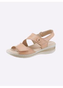 Damen Sandalette, Gr. 37, rosa, Glattleder, sportlich, Schuhe
