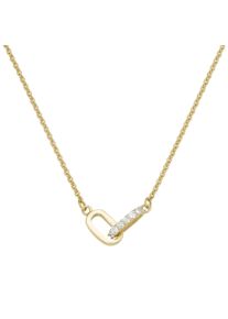 Luigi Merano Damen Collier "Mittelteil mit Brillanten, Gold 585", 45cm, Gelbgold 585, gold, Gelbgold 585, Halsketten