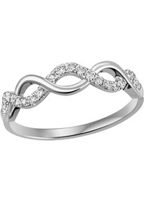 Firetti Damen Fingerring "Schmuck Geschenk Silber 925 Silberring Ring Infinity", 52, Silber 925 (Sterlingsilber), 1,8mm, silber, Silber 925