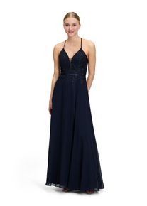 Vera Mont Damen Abendkleid "Vera Mont Abendkleid mit Stickerei", blau, Gr. 44, Obermaterial: 100% Polyester. Besatz: 100% Polyamid. Futter: 100%