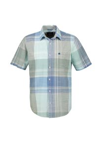 Lerros Herren Kurzarmhemd "Lerros Herren Kurzarmhemd mit großem Karo", blau, Gr. S, 100% Baumwolle, Hemden