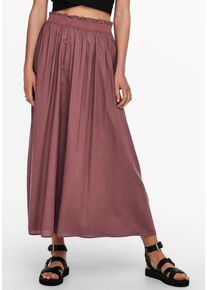 Only Damen Maxirock "ONLVENEDIG LIFE LONG SKIRT WVN NOOS", bunt, modisch, Gr. XL, unifarben, Web, Obermaterial: 100% Viskose, Röcke