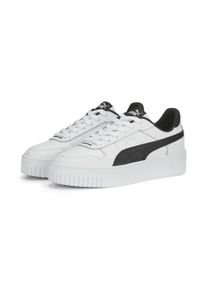 Puma Sneaker "Carina Street Sneakers Damen", Gr. 38,5, schwarz-weiß, Obermaterial: Kuhleder, Synthetik; Futter: Textil, Synthetik; Innensohle: