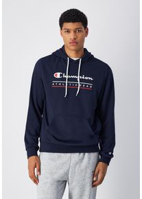 Champion Herren Kapuzensweatshirt, blau, sportlich, Gr. L, Obermaterial: 55% Baumwolle, 45% Polyester, Sweatshirts