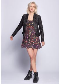 Maze Damen Lederjacke "42020122", schwarz, Gr. XL, Obermaterial: 100% Lammleder / Futter: 100% Baumwolle / Ärmelfutter: 100% Polyester, Jacken
