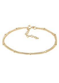 Elli Damen Armband "Kugeln Layer Kettchen Basic 925er Silber", 16cm, ohne Stein, Silber 925 (Sterlingsilber), gold, Silber 925 (Sterlingsilber),