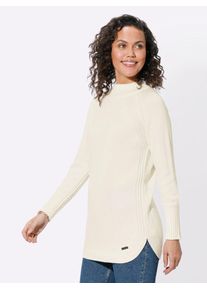 Casual Looks Damen Strickpullover "Pullover", beige, Gr. 36, unifarben, 50% Baumwolle, 50% Polyacryl, Pullover