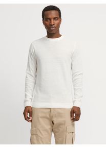 Jack & Jones JACK & JONES Herren Strickpullover "JJBRADY KNIT CREW NECK", rot, modisch, Gr. XXL, unifarben, Strick, Obermaterial: 55% Baumwolle, 45% Polyacryl,