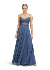 Vera Mont Damen Abendkleid "Vera Mont Abendkleid mit Spitze", blau, feminin, Gr. 40, Obermaterial: 100% Polyester. Futter: 100% Polyester., Kleider,