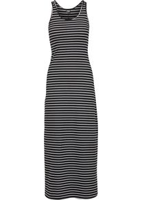 Urban Classics Damen Shirtkleid "Urban Classics Damen Ladies Long Racer Back Dress", schwarz-weiß, klassisch, Gr. S, unifarben, 95% Baumwolle, 5%