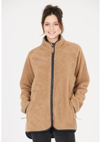 WHISTLER Damen Fleecejacke "Tekapo", braun, casual, Gr. 44, unifarben, 100% Polyester, Jacken, aus weichem und atmungsaktivem Teddy-Fleece