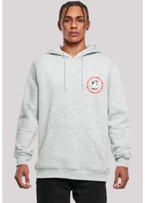 F4NT4STIC Herren Kapuzenpullover "Sansta Paws Christmas Cat Breast", grau, casual, Gr. L, Obermaterial: 65% Baumwolle, 35% Polyester, Pullover,