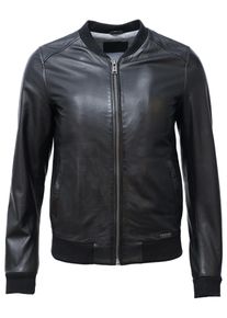 Mustang Damen Lederjacke "31021328", schwarz, Gr. M, Obermaterial: 100% Lammleder / Innenfutter: 100% Polyester / Ärmelfutter: 100% Polyester, Jacken
