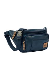 Camel Active Damen Bauchtasche "Laos", blau, Polyurethan, Polyurethan (PU), beschichtet, kontrastfarbene Details, leichte Abriebeffekte, Retro,