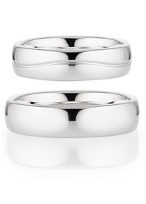 Bruno Banani Trauring "Schmuck Geschenk Ehering Hochzeit Damenring Herrenring", 53, Silber 925 (Sterlingsilber), 5,5mm, silber, Silber 925
