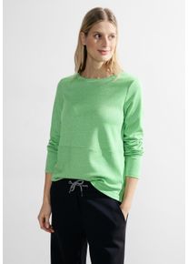 Cecil Damen Rundhalsshirt, grün, casual, Gr. XXL, unifarben, Stoff, 53% Polyester, 44% Viskose, 3% Elasthan, Shirts, mit Rundhalsausschnitt