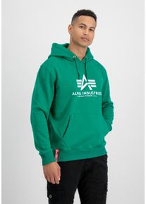 Herren Hoodie "Alpha Industries Men - Hoodies Basic Hoodie", grün, Gr. XXXL, Alpha Industries, Obermaterial: 80% Baumwolle, 20% Polyester, Sweatshirts