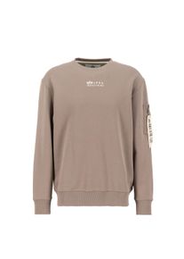 Herren Sweater "Alpha Industries Men - Sweatshirts Organics EMB Sweater", braun, Gr. XXXL, Alpha Industries, Obermaterial: 100% Baumwolle, Sweatshirts