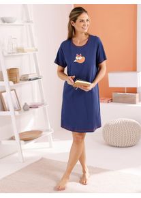 Damen Sleepshirt "Sleepshirt", Gr. 40, bunt, 100% Baumwolle, unifarben, gemustert, animal-print, Kleider
