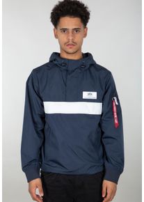 Herren Anorak "Alpha Industries Men - Outdoor Jackets Defense Anorak", blau, Gr. S, Alpha Industries, Obermaterial/Futter: 100% Polyester, Jacken