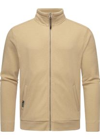 Ragwear Herren Sweatjacke "Carlow", beige, casual, Gr. XL, Material: 50% Baumwolle, 50% Polyester, Sweatjacken, lässige Herren Kapuzenjacke mit