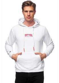 Rusty Neal Herren Kapuzensweatshirt, weiß, casual, Gr. XXXL, bedruckt, 70% Baumwolle, 30% Polyester, Sweatshirts, mit lässiger Kängurutasche