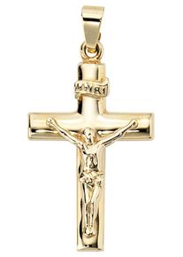 Jobo Damen Kreuz-Anhänger "Anhänger Kreuz Kruzifix", Gelbgold 333, gold, Gelbgold 333, Schmuckanhänger, 333 Gold