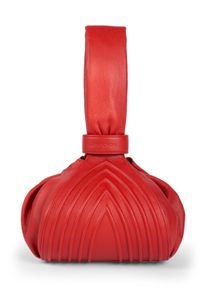 Gretchen Damen Henkeltasche, rot, Leder, Taschen, aus italienischem Kalbsleder