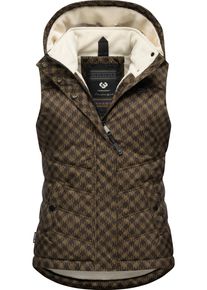 Ragwear Damen Steppweste "Hesty Print", braun, modisch, Gr. XXXL, Obermaterial: 100% Polyester, Innenfutter: 100% Polyester, Wattierung: 100%
