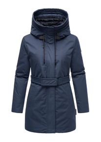 Navahoo Damen Winterjacke "Eishauch 14", blau, modisch, Gr. XL, Obermaterial: 55% Nylon 45% Baumwolle; Innenfutter: 100% Polyester; Wattierung: 100%