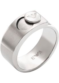 Emporio Armani Damen Fingerring "COUPLES EGS3090040", 20, Edelstahl, 9,5mm, silber, Edelstahl, Fingerringe