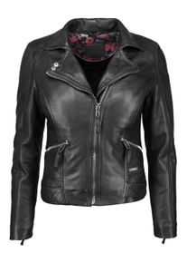 Mustang Damen Lederjacke "31019271", schwarz, Gr. XL, Obermaterial: 100% Lammleder / Futter: 100% Baumwolle / Ärmelfutter: 100% Polyester, Jacken