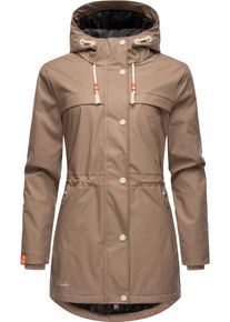 Navahoo Damen Regenmantel "Rainy Forest", grau, modisch, Gr. XXL, Obermaterial: 70% Polyester, 30% Polyurethan, Innenfutter: 100% Polyester,