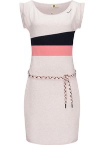 Ragwear Damen Sommerkleid "Taraya Organic", beige, feminin, Gr. XL, Obermaterial: 100% Biobaumwolle, Kleider, Kleid aus Bio-Baumwolle mit Bindeband