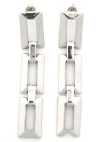 Firetti Damen Paar Ohrhänger "Ohrschmuck Kettenglieder groß", Metall, silber, Metall, Ohrringe