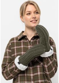 Jack Wolfskin Damen Fäustlinge "HIGHLOFT KNIT MITTEN W", grün, Gr. S, OBERSTOFF 100% POLYESTER FUTTER 100% POLYESTER, Handschuhe