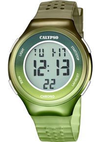 Calypso Watches Damen Chronograph "Color Splash", grün, Armbanduhren, Armbanduhr, Quarzuhr, Damenuhr, Herrenuhr, digital, Stoppfunktion