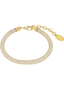 s.Oliver Damen Armband "2038856, 2038857", Edelstahl, gold, Edelstahl, Armbänder, mit Zirkonia (synth.)