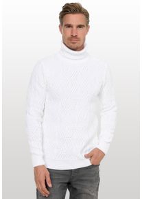 Rusty Neal Herren Rollkragenpullover, beige, casual, Gr. XXL, unifarben, 70% Polyacryl, 30% Baumwolle, Pullover, in modischem Design