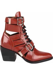 Chlo&eacute; Chlo&eacute; Low-Top Sneaker - Rylee Medium Cut-out Boots - Gr. 35,5 (EU) - in Rot - f&uuml;r Damen