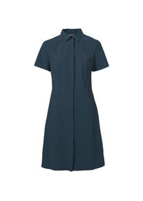 Vaude Farley Kurzarmkleid Damen - blau - Gr. 36 - Polyamid/Elastan