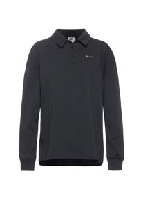 Nike Nsw Essential Pololangarmshirt Damen - schwarz - Gr. XL - Baumwolle