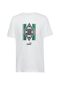 Puma Borussia Mönchengladbach T-Shirt Herren - weiß - Gr. S - Baumwolle/Polyester