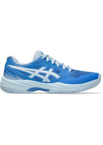 asics Gel-Court Hunter 3 Hallenschuhe Damen - blau - Gr. 40 - Lederimitat