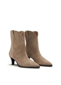 Isabel Bernard Low-Top Sneaker - Kurze Stiefel - Gr. 39 (EU) - in Taupe - f&uuml;r Damen