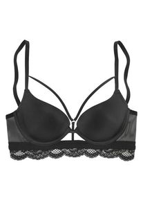 Lascana T-Shirt-BH 'Guilietta' schwarz Gr. 80C. Mit Bügel