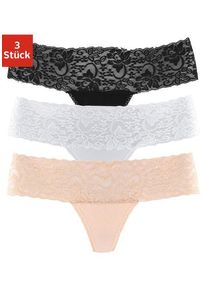 Vivance String mehrfarbig Gr. 32/34 für Damen. Mit Spitze. Bequem. Nachhaltig.