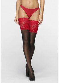 Lascana Halterlose Feinstrümpfe mehrfarbig Gr. 32-34 für Damen. Normal