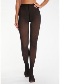 Lascana Thermostrumpfhose schwarz Gr. S/M für Damen. Elastisch